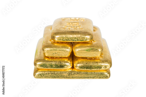 pile of  gold bullion
