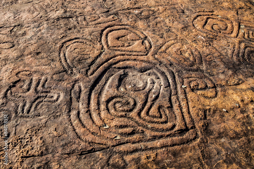 Rock Paintings At The Dominican Republic