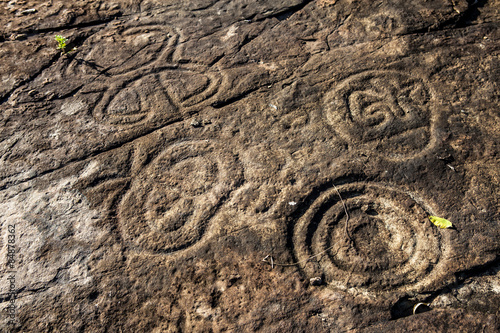Rock Paintings At The Dominican Republic