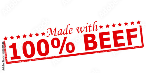 One hundred percent beef