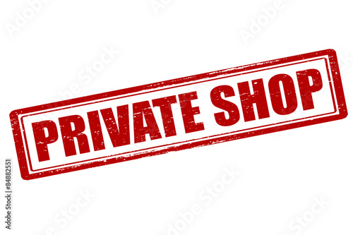 Obraz w ramie Private shop