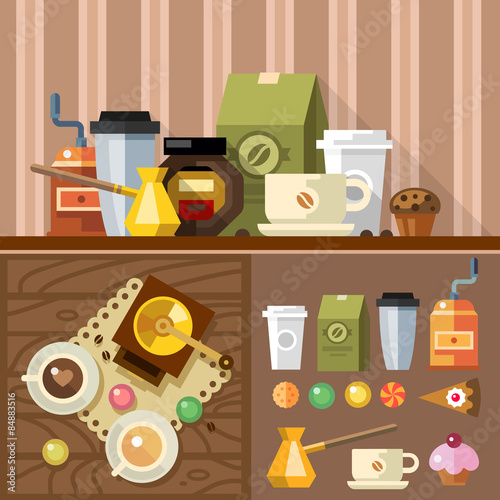 Coffee in process, devices for making coffee