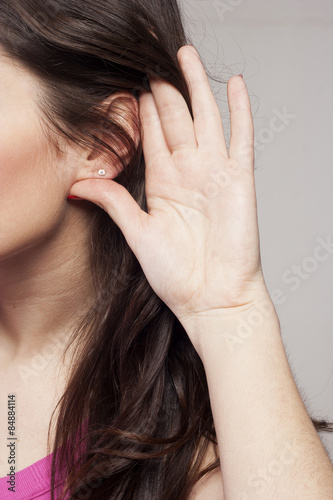 Woman's ear close up