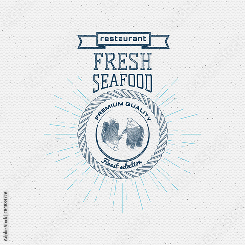 Seafood badges logos and labels for any use