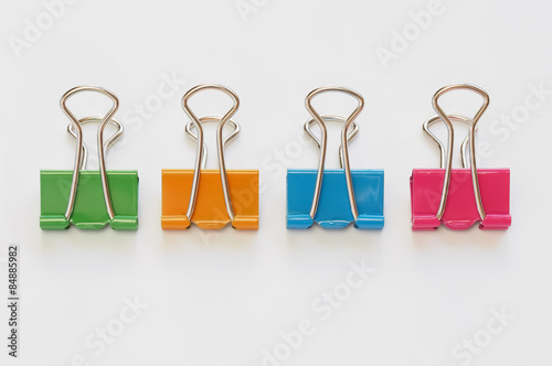 Colorful binder clips