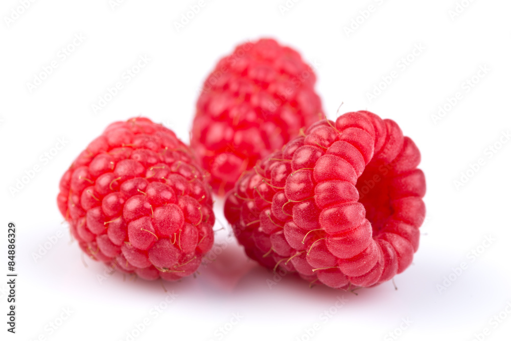 raspberry isolated on white background