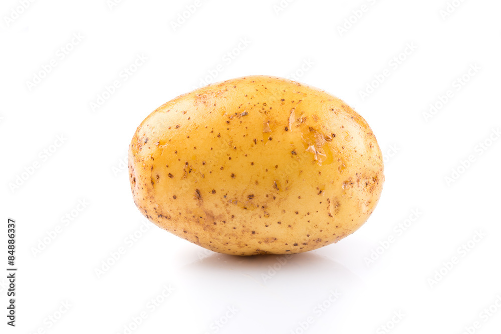 potato on white potato on white