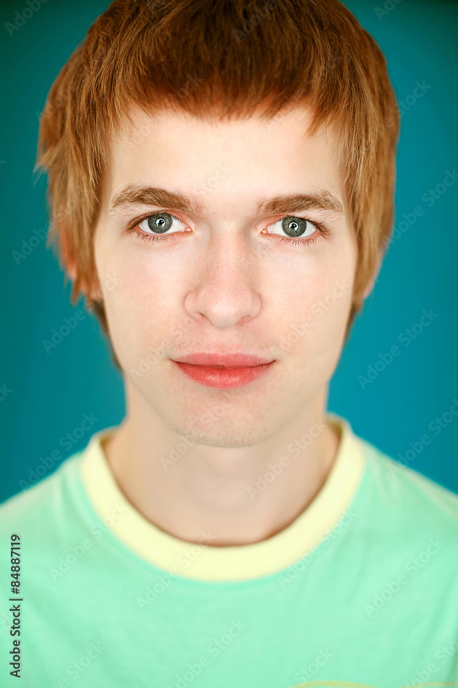 Male beauty concept. Portrait of fashionable young man Male beauty concept. Portrait of fashionable young man