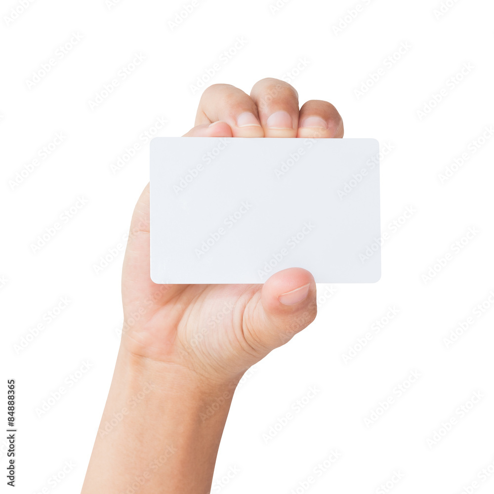 hand hold blank card isolated clipping path inside hand hold blank card isolated clipping path inside