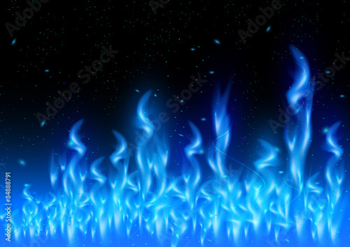 Blue flame