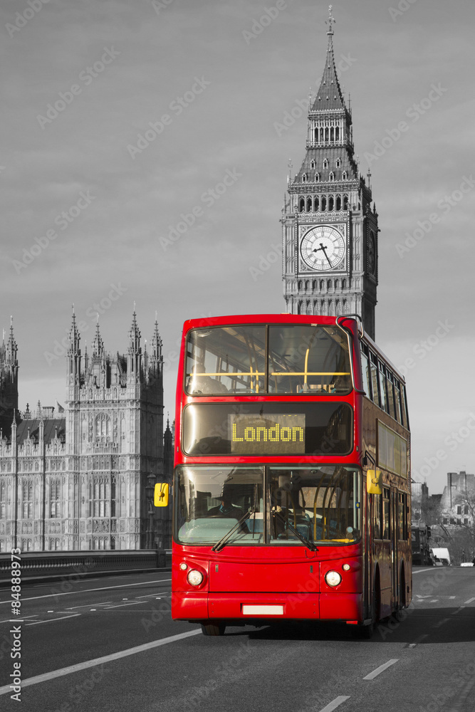 Obraz UK - London - Red Double Decker Bus