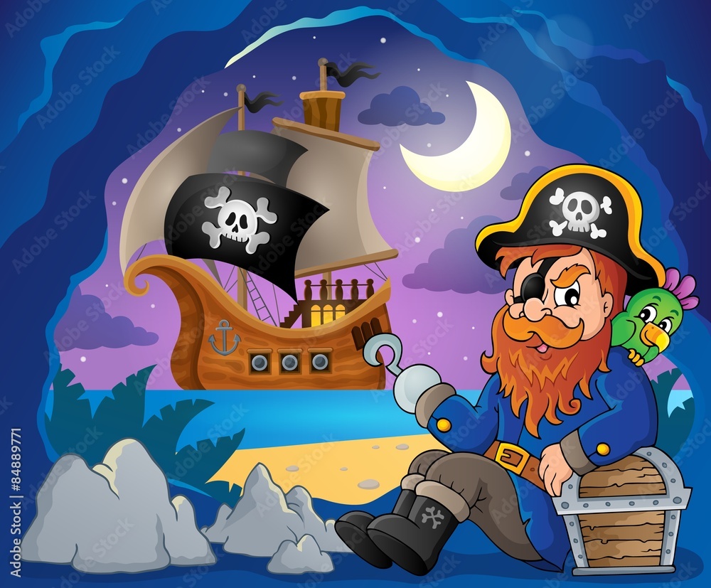 Sitting pirate theme image 7