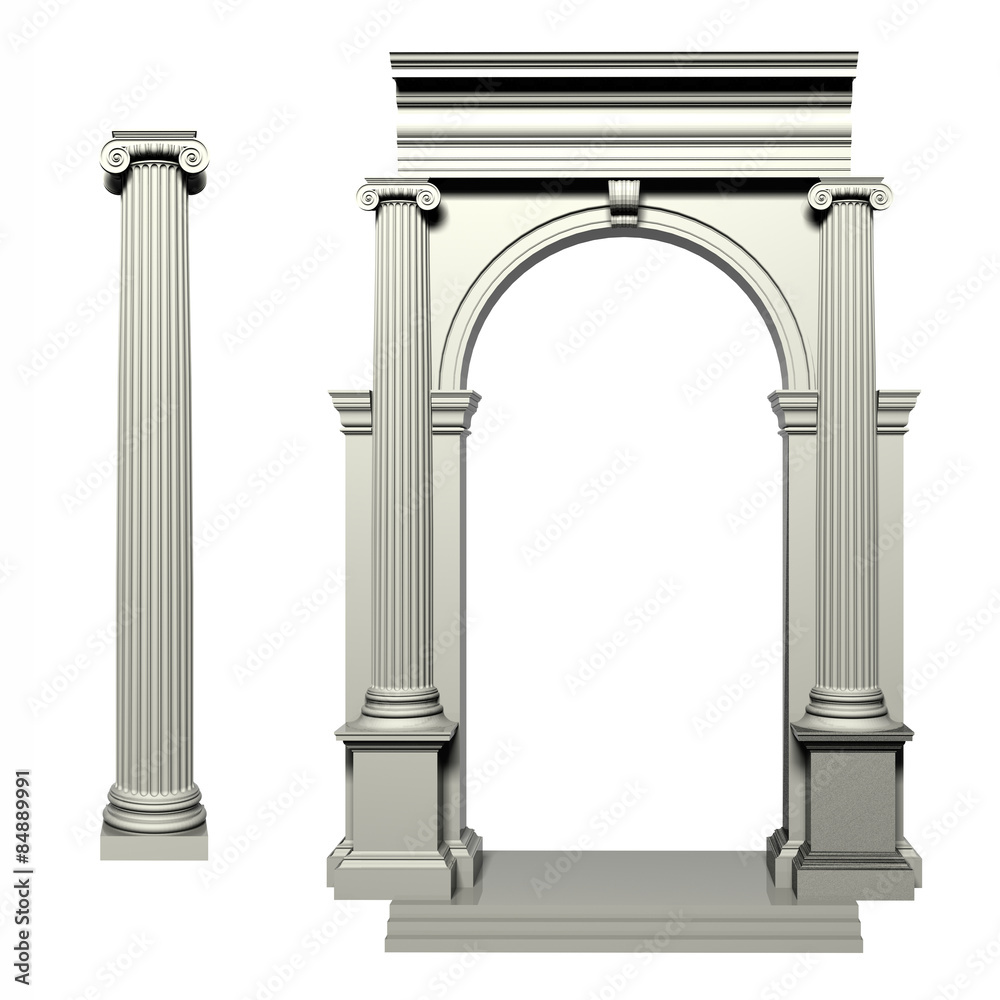 Obraz premium Ionic Greek style column