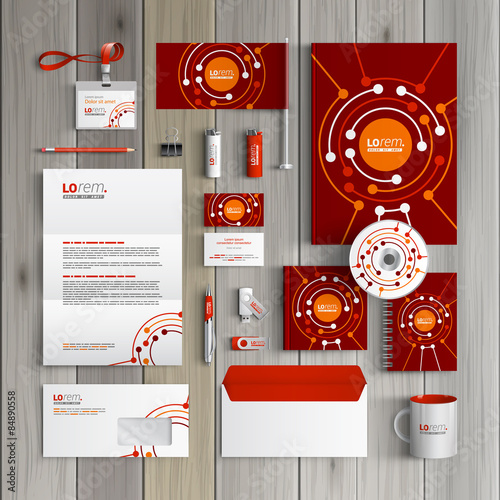 Stationery template design