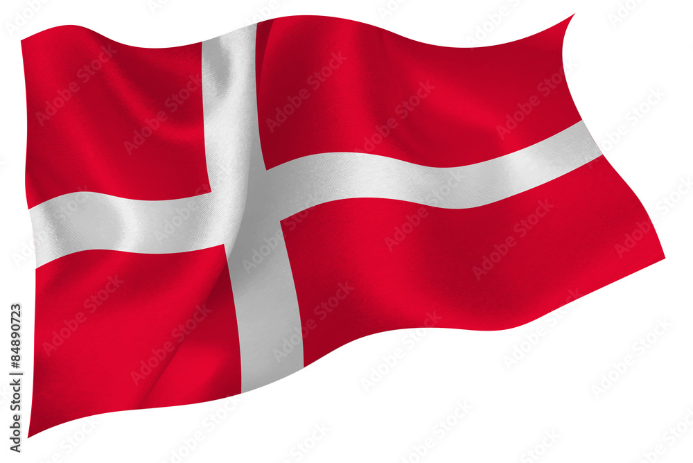 デンマーク 国旗 旗 Stock Vector | Adobe Stock
