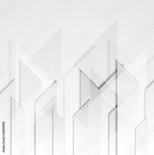 Abstract grey tech geometric background