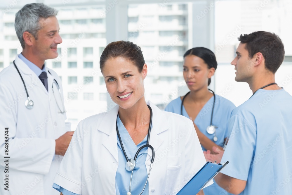 Portrait of a smiling confident female doctor Portrait of a smiling confident female doctor
