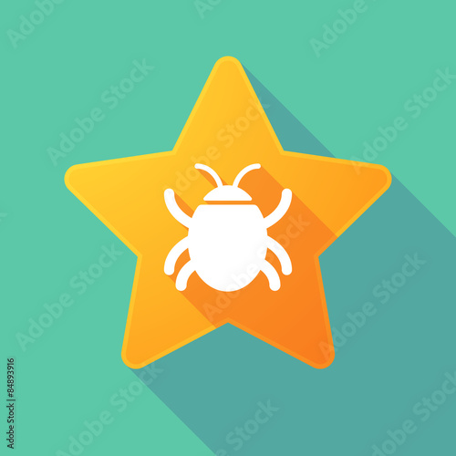 Star icon with a bug