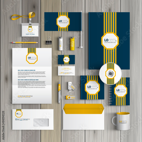 Stationery template design