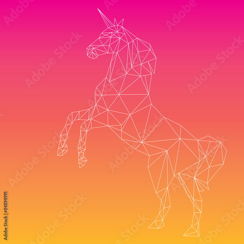 Unicorn polygon design