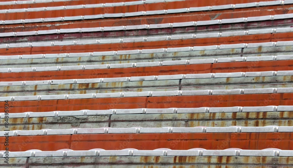 Obraz premium empty stands of the stadium of football