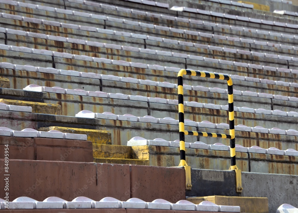 Obraz premium empty stands of the stadium of football