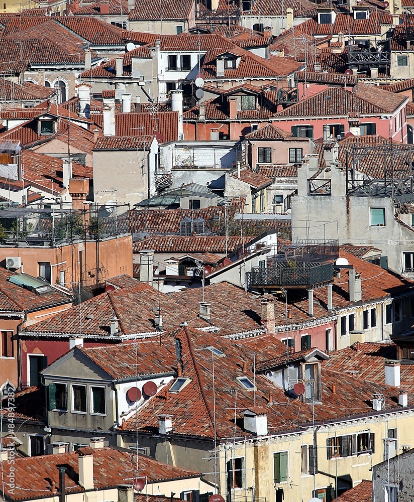 roofs of houses in the Italian city