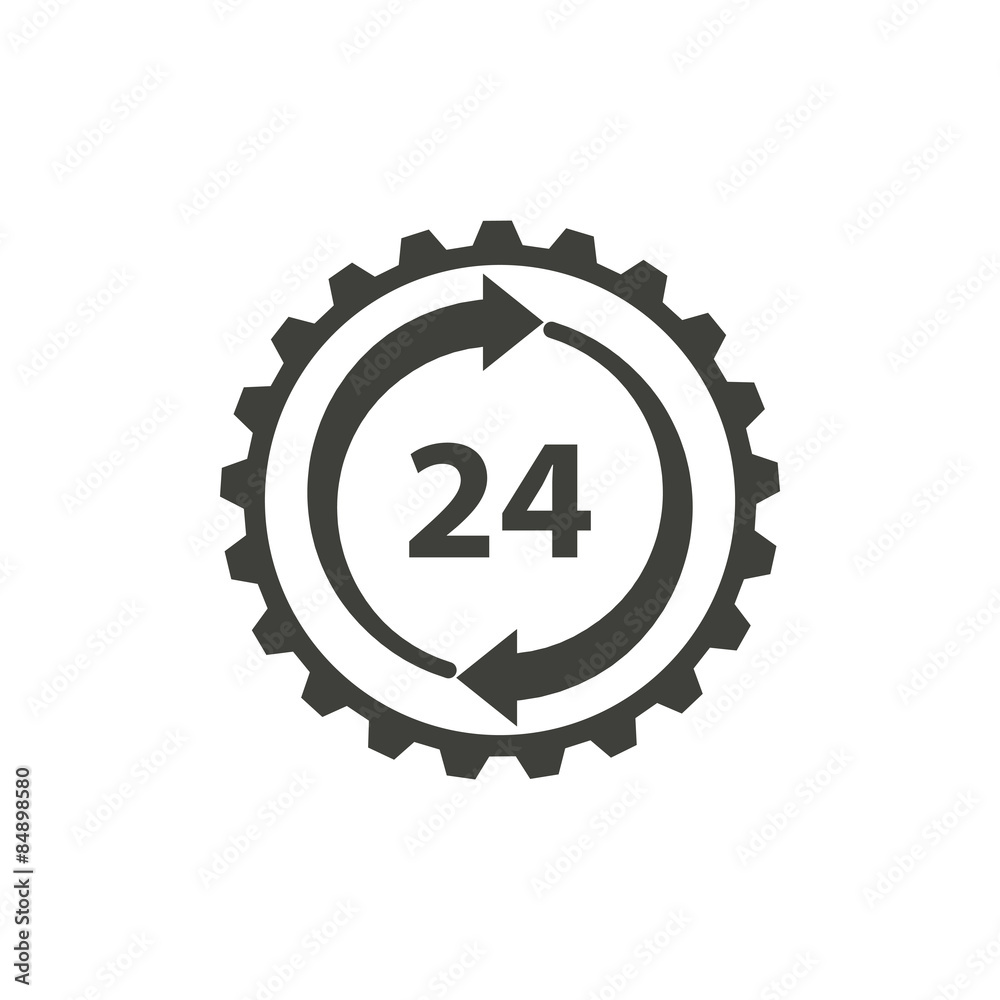 24 hour service icon 24 hour service icon