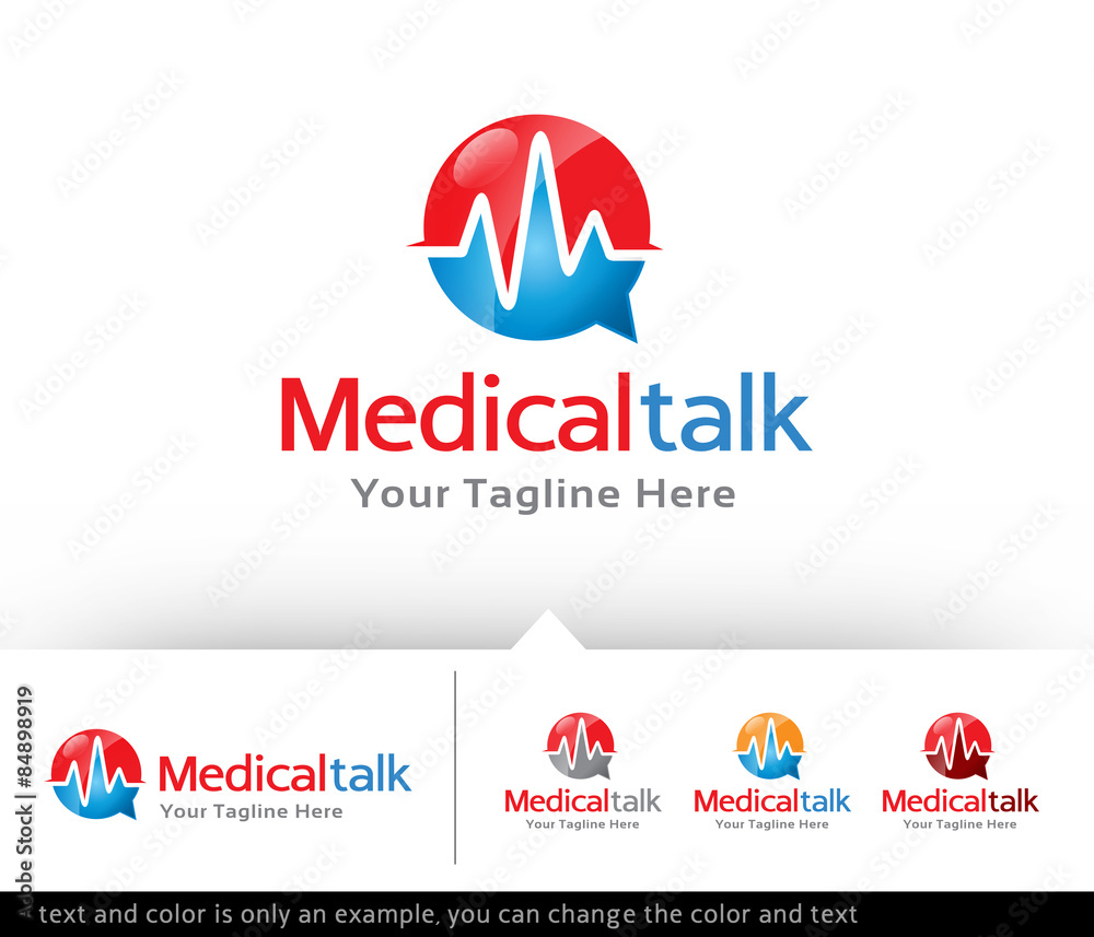 Medical Talk - Consultant Logo Design Template - Vector Medical Talk - Consultant Logo Design Template - Vector