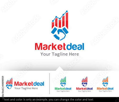Market Deal Logo Design Template - Vector