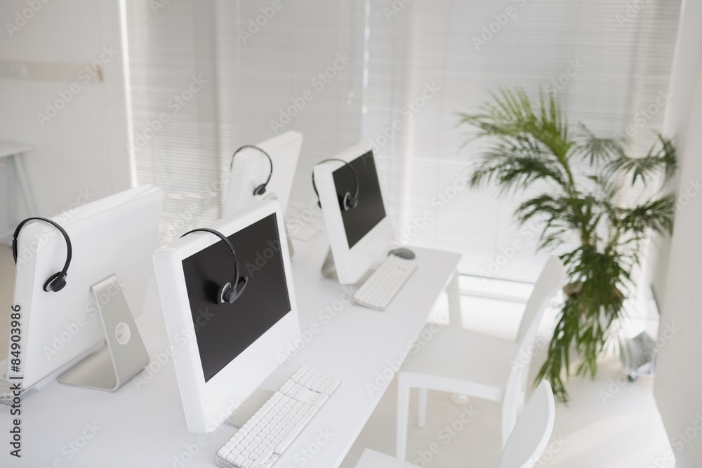 Computers and headsets Computers and headsets