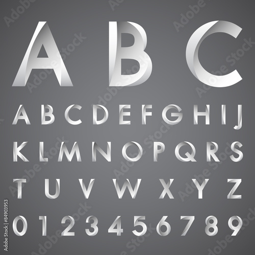 alphabetic fonts and numbers