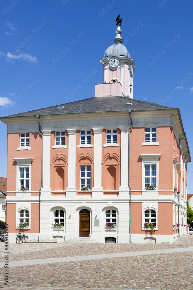 Das Rathaus von Templin, Uckermark