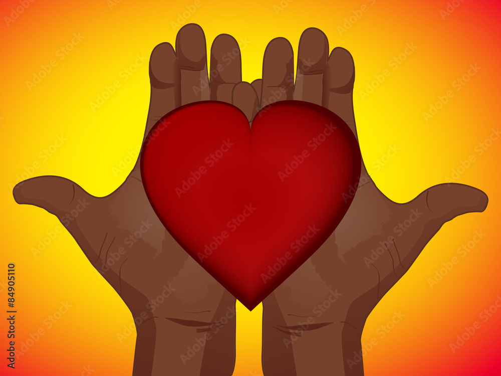 Obraz premium Heart in hands