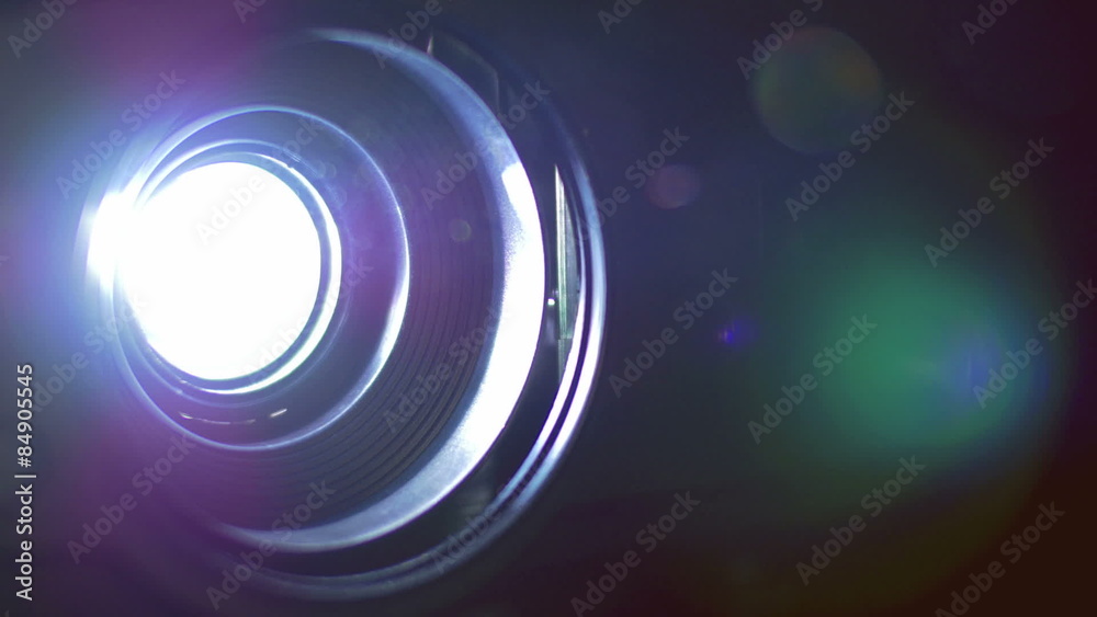 5 in 1 video! The very bright projector light. Macro close up view. Shot with Red Cinema Camera