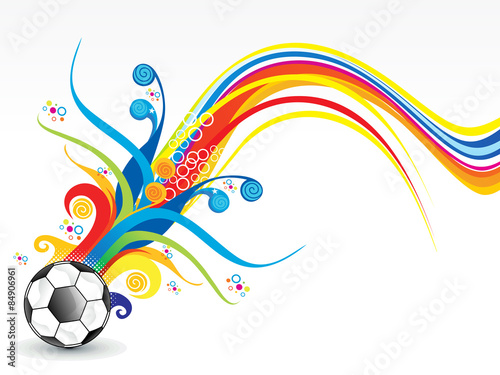abstract colorful football explode #84906961