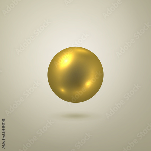 Glossy vector gold sphere
