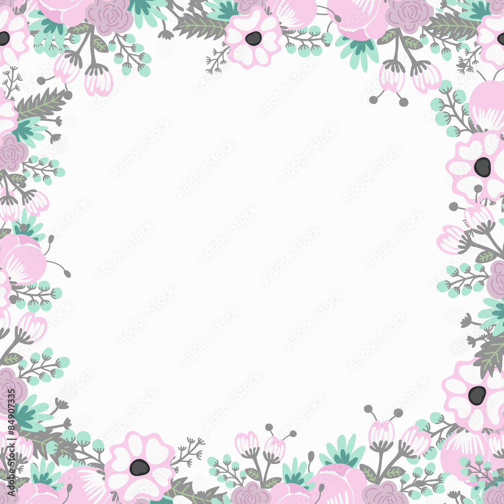Floral Vector Background for patterns, wallpaper, wedding, birthday,  invitation cards. Web, business template Stock Vector | Adobe Stock
