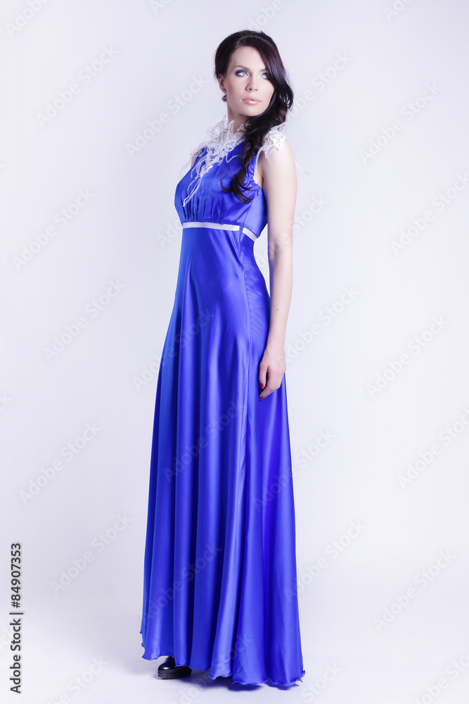 Pretty sexy girl full length posing in a dress Pretty sexy girl full length posing in a dress