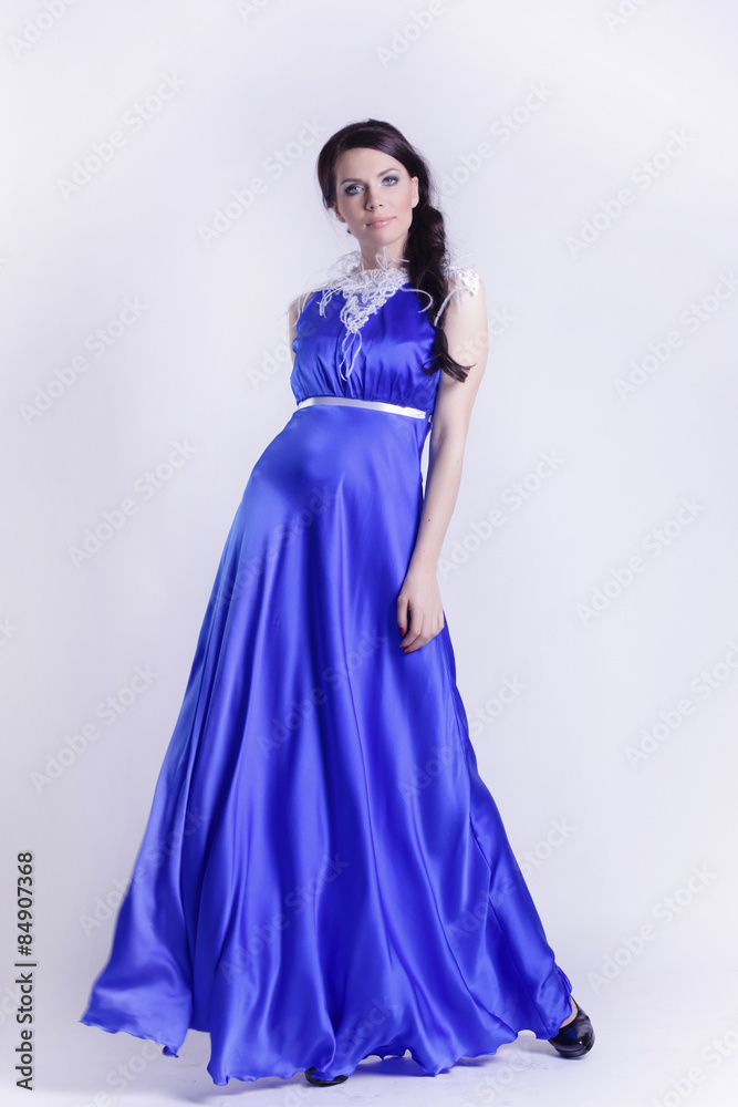 Pretty sexy girl full length posing in a dress Pretty sexy girl full length posing in a dress