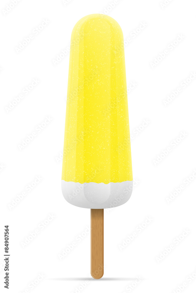 ice cream frozen juice on stick vector illustration