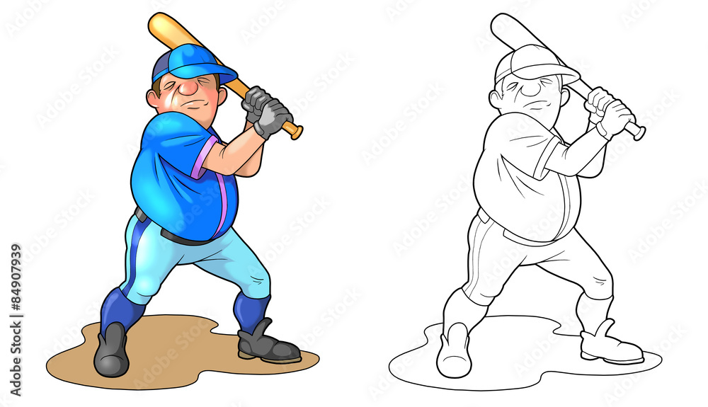 Naklejka premium ballplayer