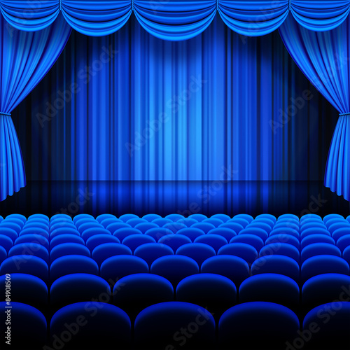 Vector Blue Theater