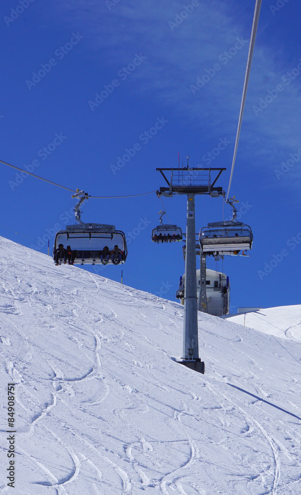 suspended ski cable car at snow mountains Titlis suspended ski cable car at snow mountains Titlis