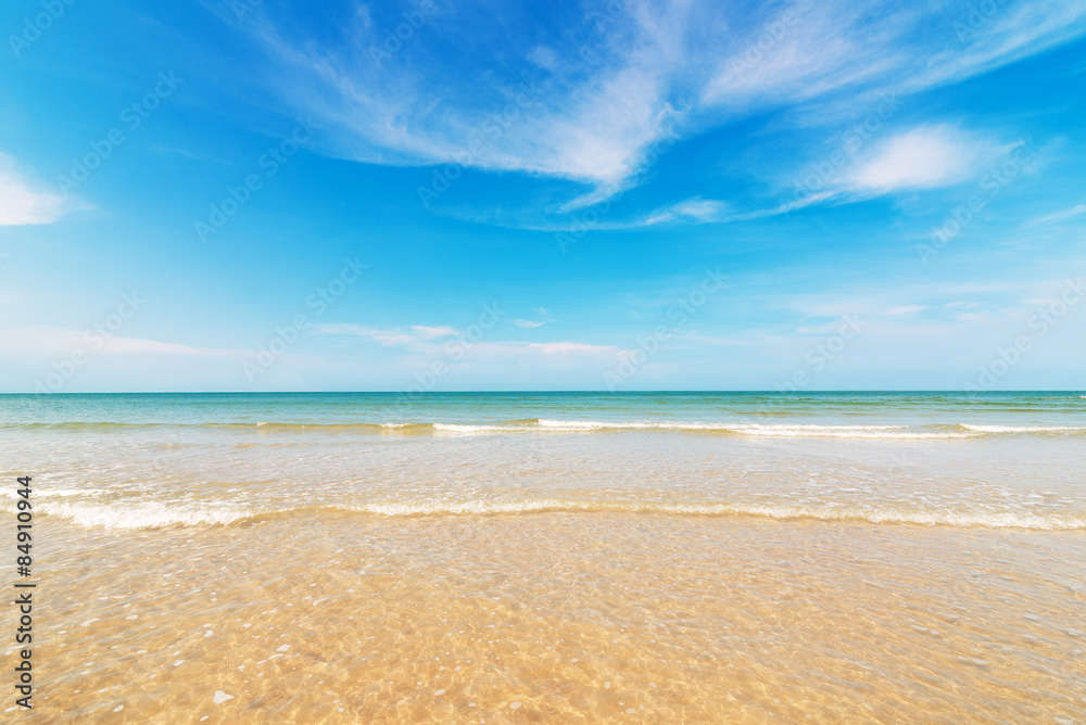 Beach and tropical sea