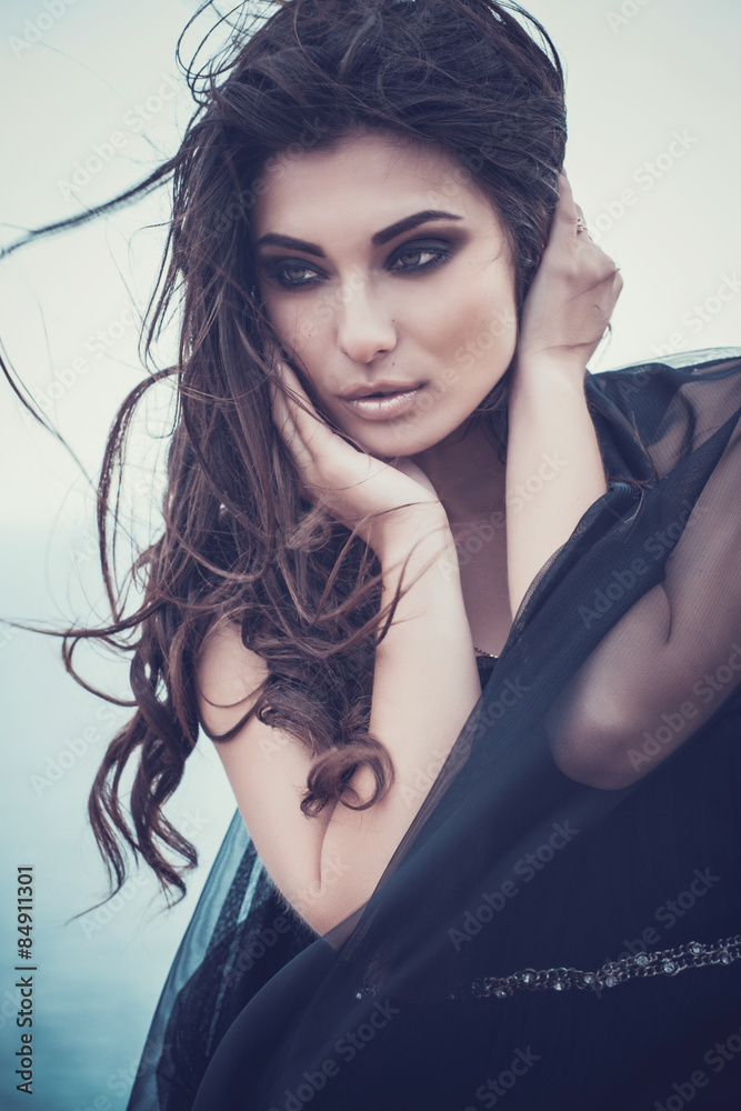 Fototapeta premium Portrait of beautiful young woman