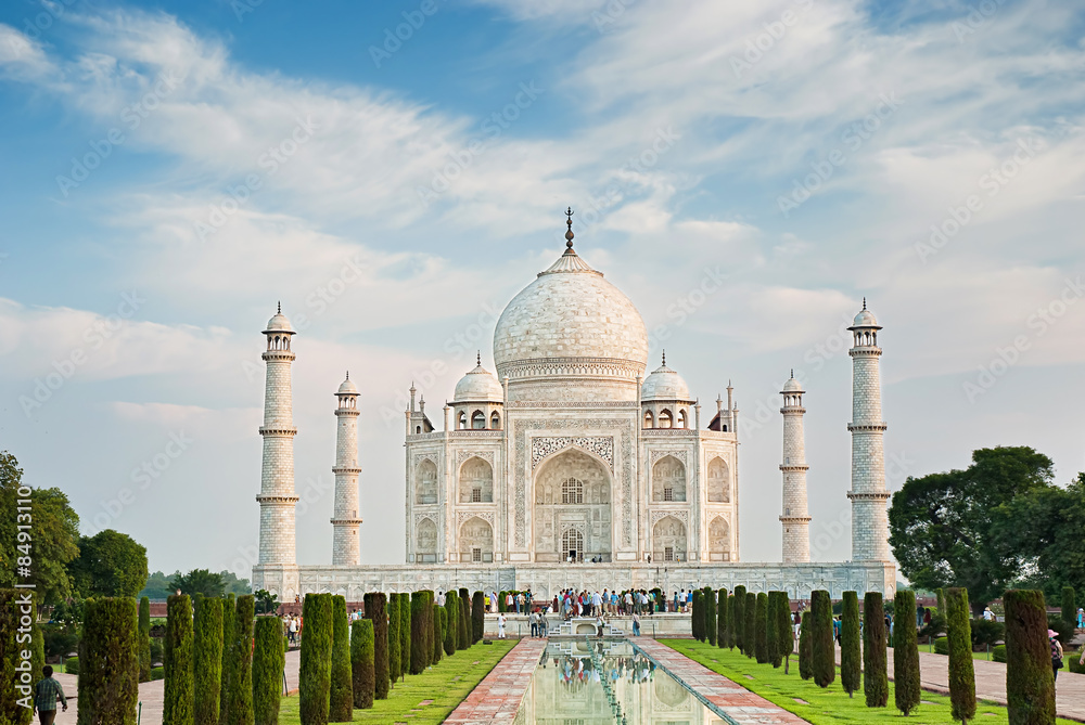 Obraz premium Taj Mahal in sunrise light, Agra, India