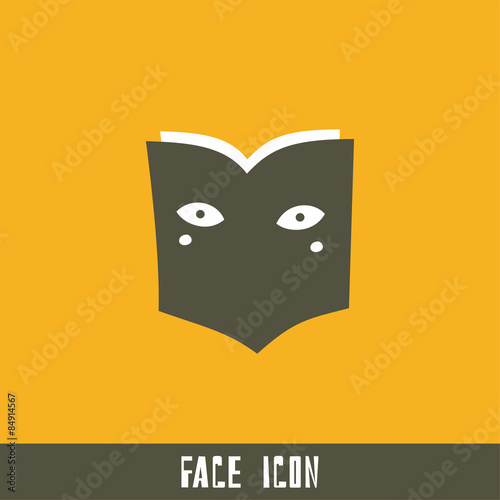logo Book with eyes