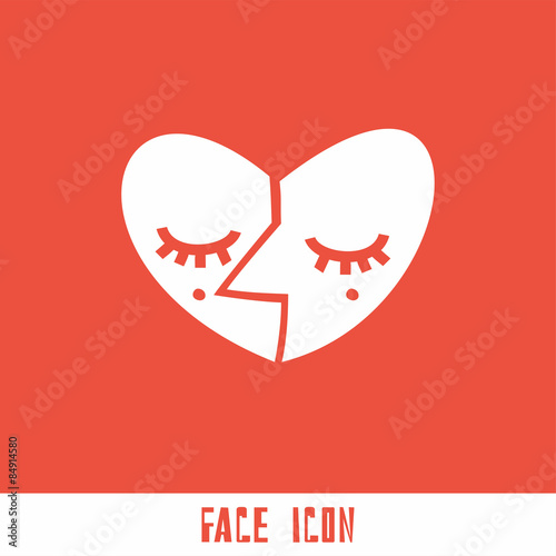 logo face heart