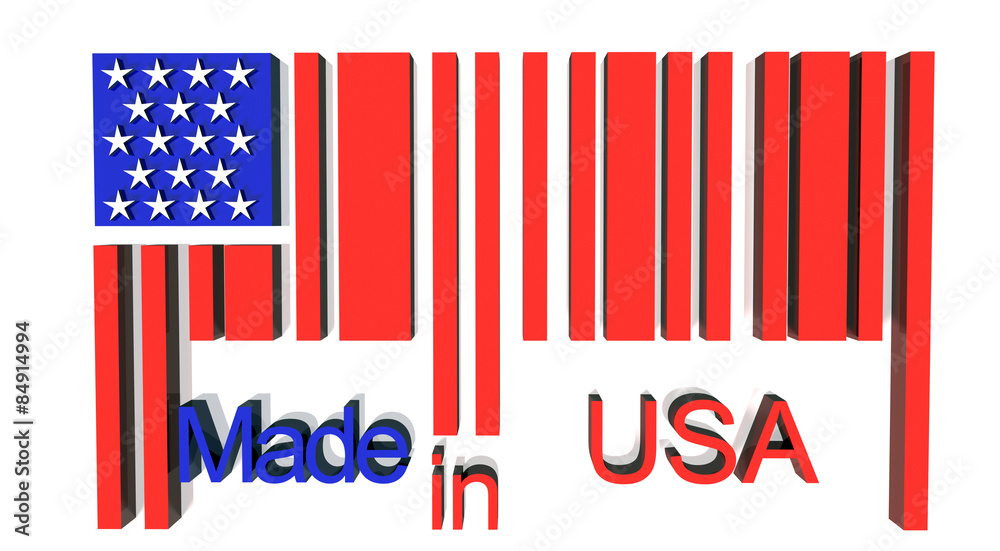3D barcode made in USA 3D barcode made in USA